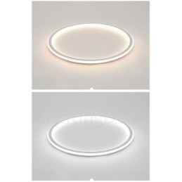 Luzes de teto embutidas ultrafinas, modernas, contemporâneas e reguláveis, estilo nórdico, com controle remoto, também podem ser usadas como luz de parede