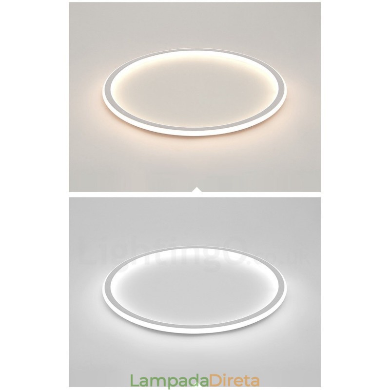 Luzes de teto embutidas ultrafinas, modernas, contemporâneas e reguláveis, estilo nórdico, com controle remoto, também podem ser usadas como luz de parede