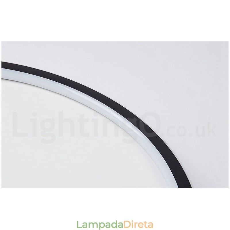 Luzes de teto embutidas ultrafinas, modernas, contemporâneas e reguláveis, estilo nórdico, com controle remoto, também podem ser usadas como luz de parede
