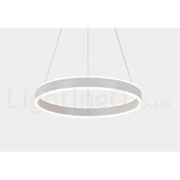 1 Anel Duas Tiras Art Deco Pendente Luz 60cm Luz Suspensa