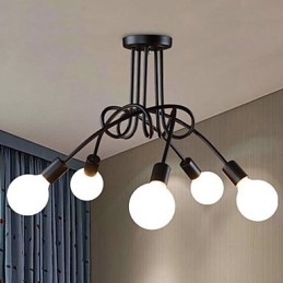 Luminárias pendentes modernas contemporâneas de metal