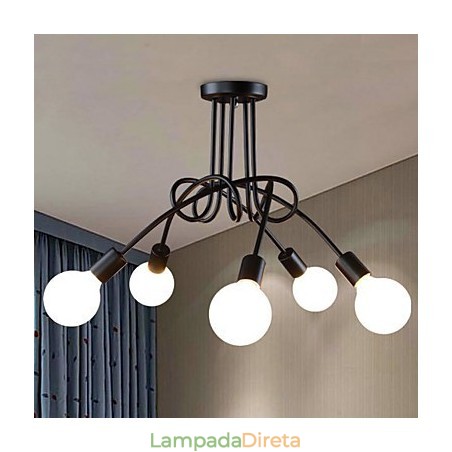 Luminárias pendentes modernas contemporâneas de metal Luminárias pendentes modernas contemporâneas de metal