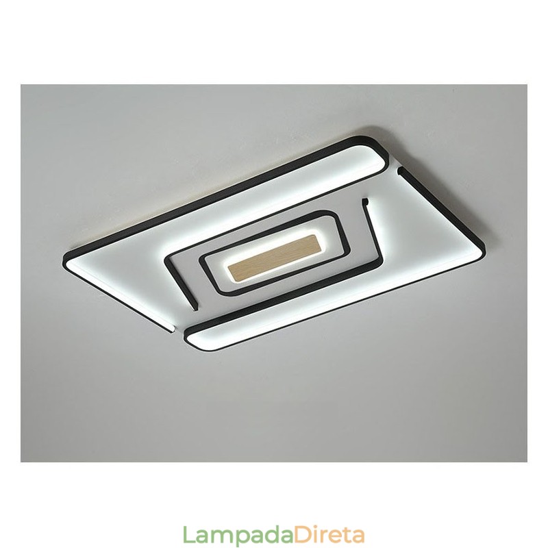 Luminária de embutir retangular moderna e contemporânea