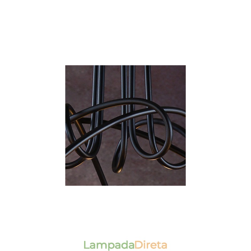 Luminárias pendentes modernas contemporâneas de metal