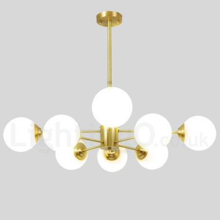 8 Luzes (4+4 Luzes) Duas Camadas Latão Puro Norte da Europa Bean Chandelier Moderno Metal Molecules Pendant Light 8 Luzes (4+4 Luzes) Duas Camadas Latão Puro Norte da Europa Bean Chandelier Moderno Metal Molecules Pendant Light