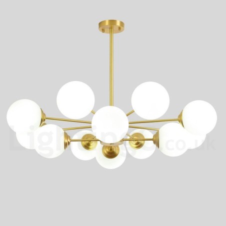 12 Luzes (8+4 Luzes) Duas Camadas Latão Puro Norte da Europa Bean Chandelier Moderno Metal Molecules Pendant Light 12 Luzes (8+4 Luzes) Duas Camadas Latão Puro Norte da Europa Bean Chandelier Moderno Metal Molecules Pendant Light