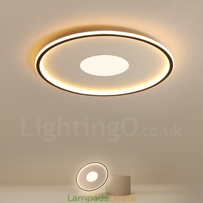 Luzes de teto embutidas ultrafinas, modernas, contemporâneas e reguláveis, estilo nórdico, com controle remoto, também podem ser usadas como luz de parede