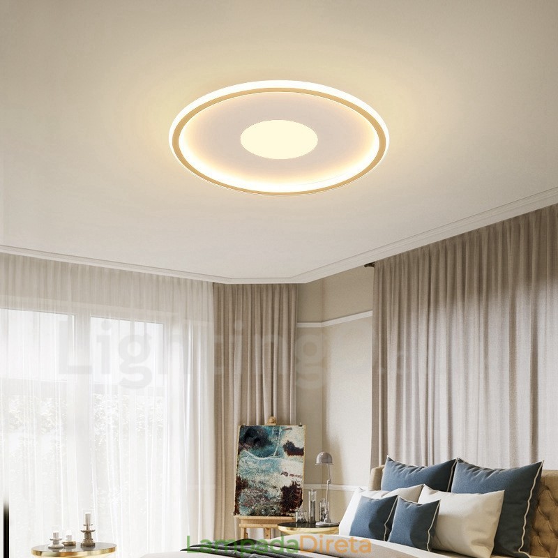 Luzes de teto embutidas ultrafinas, modernas, contemporâneas e reguláveis, estilo nórdico, com controle remoto, também podem ser usadas como luz de parede