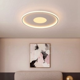 Luzes de teto embutidas ultrafinas, modernas, contemporâneas e reguláveis, estilo nórdico, com controle remoto, também podem ser usadas como luz de parede