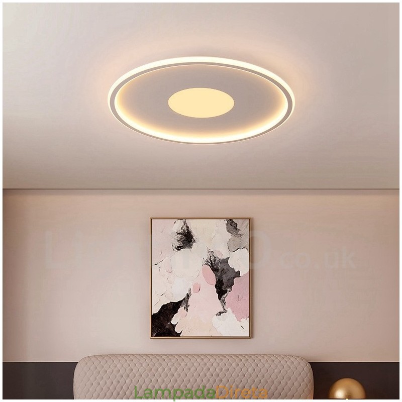 Luzes de teto embutidas ultrafinas, modernas, contemporâneas e reguláveis, estilo nórdico, com controle remoto, também podem ser usadas como luz de parede
