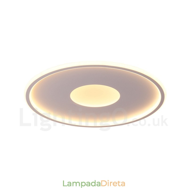 Luzes de teto embutidas ultrafinas, modernas, contemporâneas e reguláveis, estilo nórdico, com controle remoto, também podem ser usadas como luz de parede