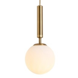 Luminária pendente moderna contemporânea com cúpula de vidro