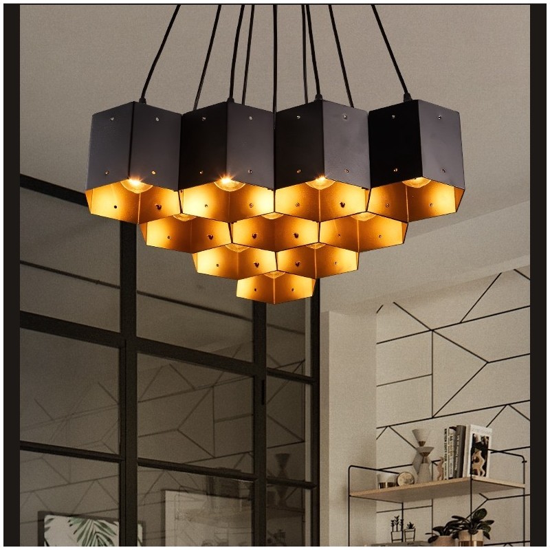 Lustre pendente estilo industrial loft