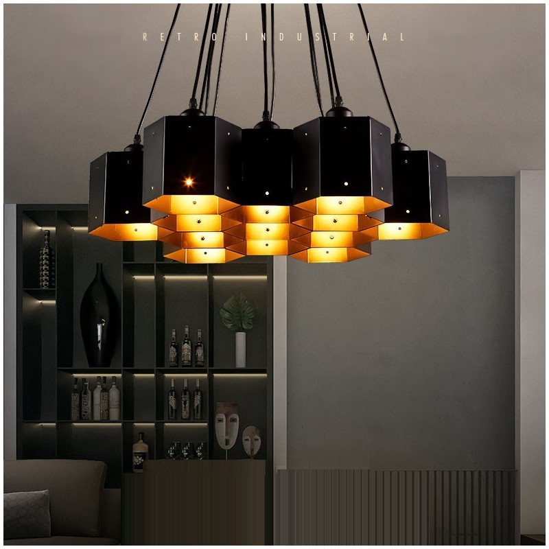 Lustre pendente estilo industrial loft
