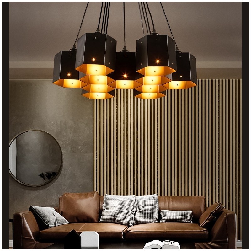 Lustre pendente estilo industrial loft