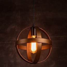 Lâmpada de ferro retrô Lustre moderno minimalista estilo industrial