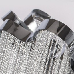 Tassels Chandelier Designer Luz de teto Prata Cor Dourada