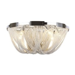 Tassels Chandelier Designer Luz de teto Prata Cor Dourada