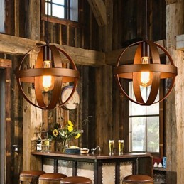 Lâmpada de ferro retrô Lustre moderno minimalista estilo industrial