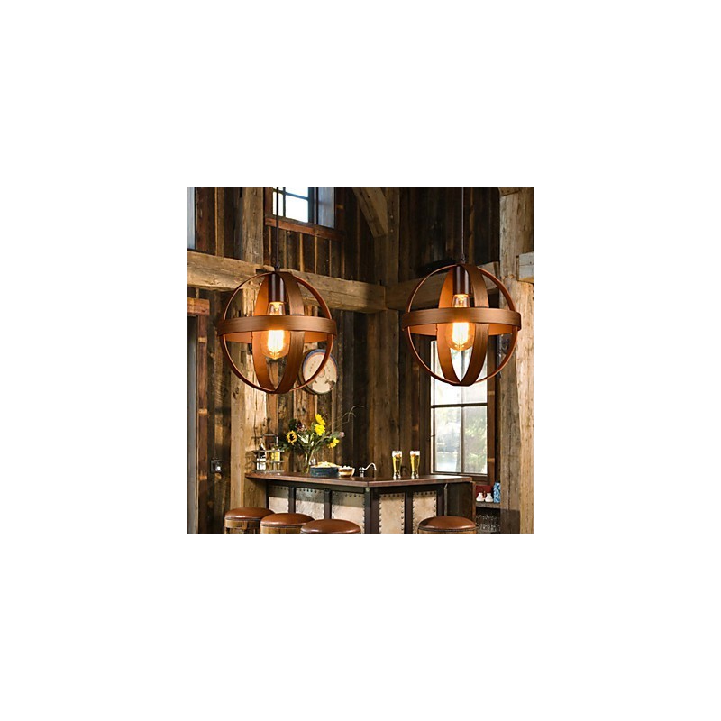 Lâmpada de ferro retrô Lustre moderno minimalista estilo industrial