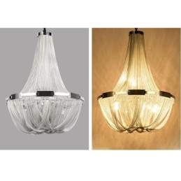 Tassels Chandelier Designer Pendant Light Prata Cor Dourada