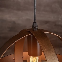 Lâmpada de ferro retrô Lustre moderno minimalista estilo industrial