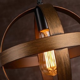 Lâmpada de ferro retrô Lustre moderno minimalista estilo industrial
