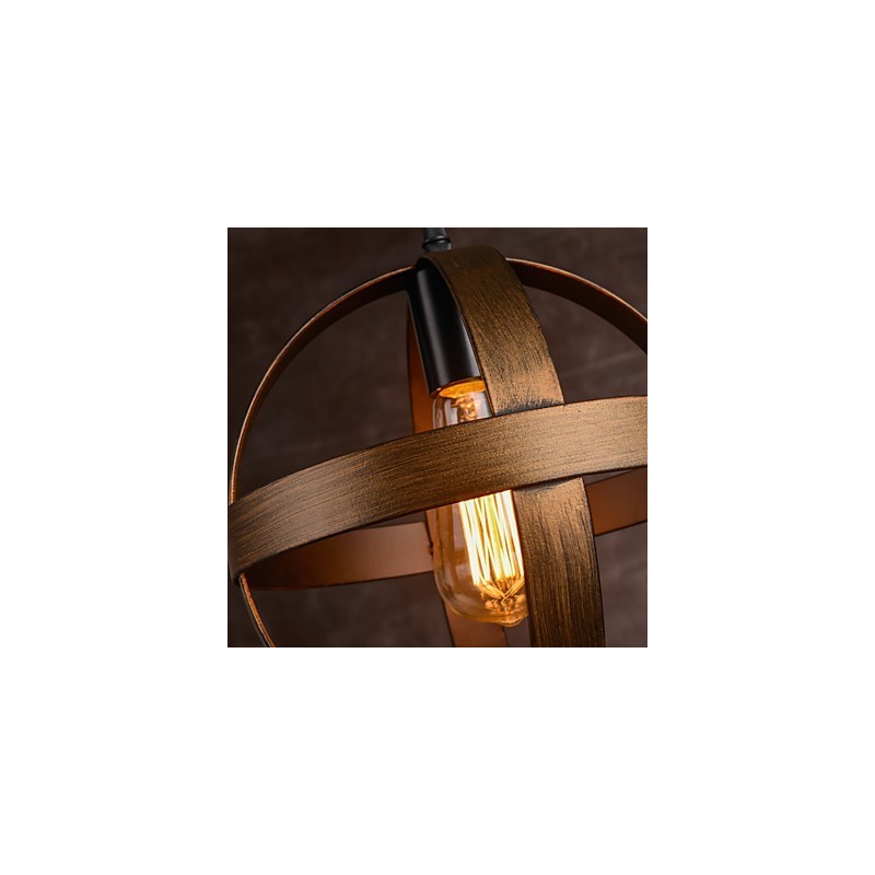 Lâmpada de ferro retrô Lustre moderno minimalista estilo industrial