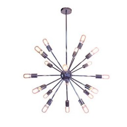 Lustre moderno globo sala de estar pingente jantar compras loja noite metal cromo