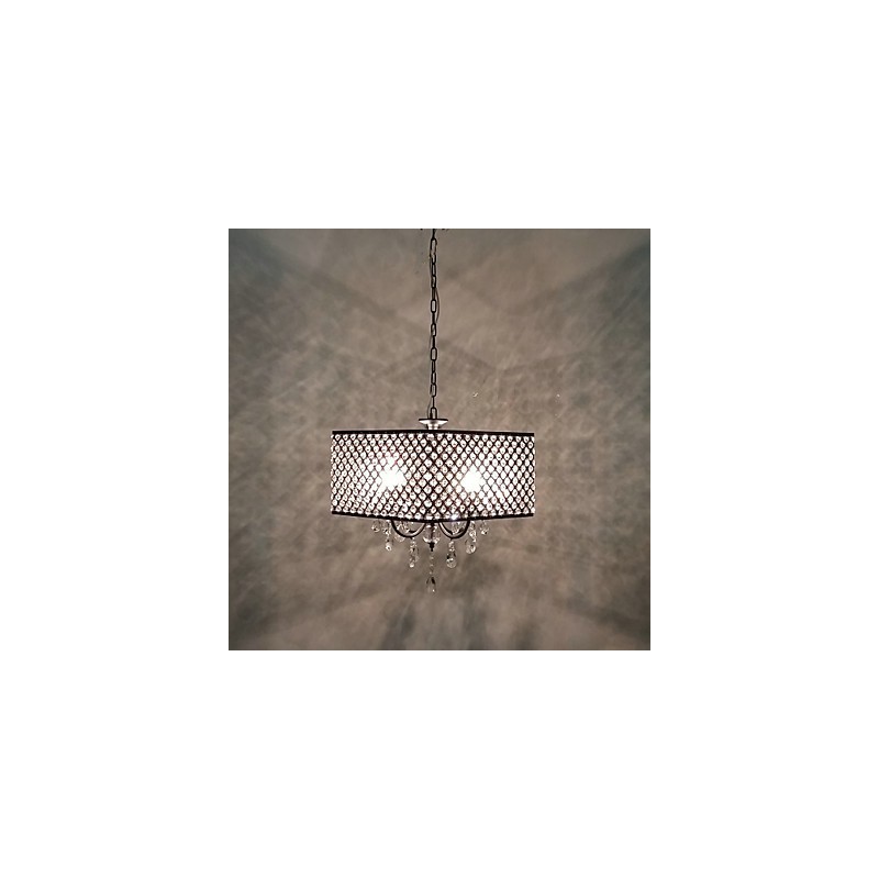 Lustre de metal com pintura de cristal clássico tradicional