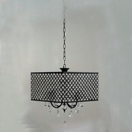 Lustre de metal com pintura de cristal clássico tradicional