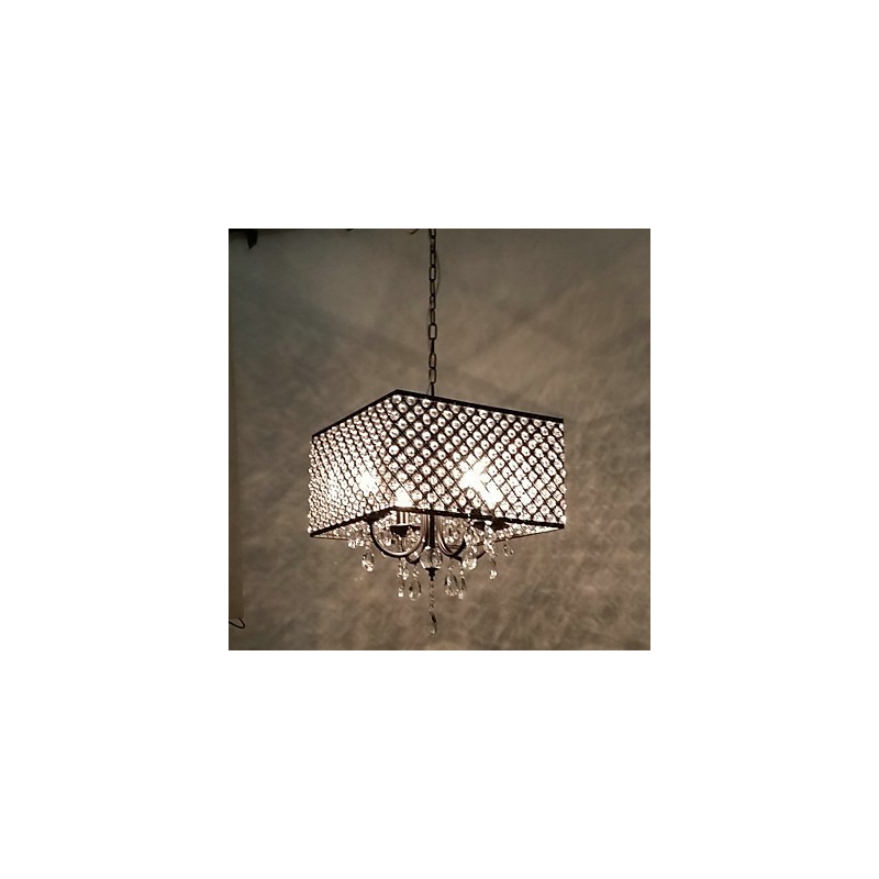 Lustre de metal com pintura de cristal clássico tradicional