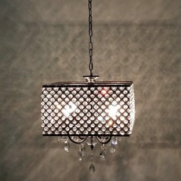 Lustre de metal com pintura de cristal clássico tradicional