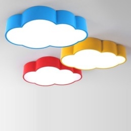 Macaron Multi color Cloud Modern Nordic Style Flush Mount Ceiling Lights com sombra de acrílico