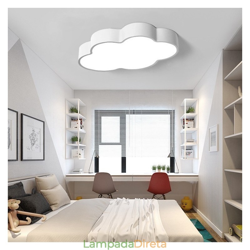 Macaron Multi color Cloud Modern Nordic Style Flush Mount Ceiling Lights com sombra de acrílico