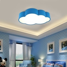 Macaron Multi color Cloud Modern Nordic Style Flush Mount Ceiling Lights com sombra de acrílico