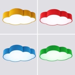 Macaron Multi color Cloud Modern Nordic Style Flush Mount Ceiling Lights com sombra de acrílico