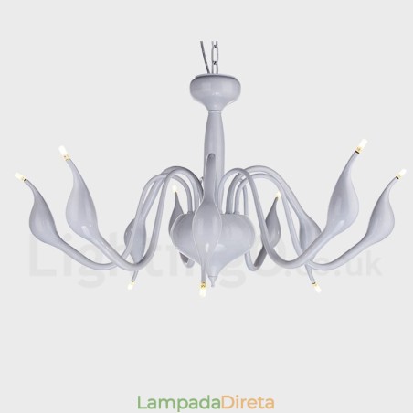 Lustre de metal galvanizado contemporâneo moderno de 9 luzes Lustre de metal galvanizado contemporâneo moderno de 9 luzes