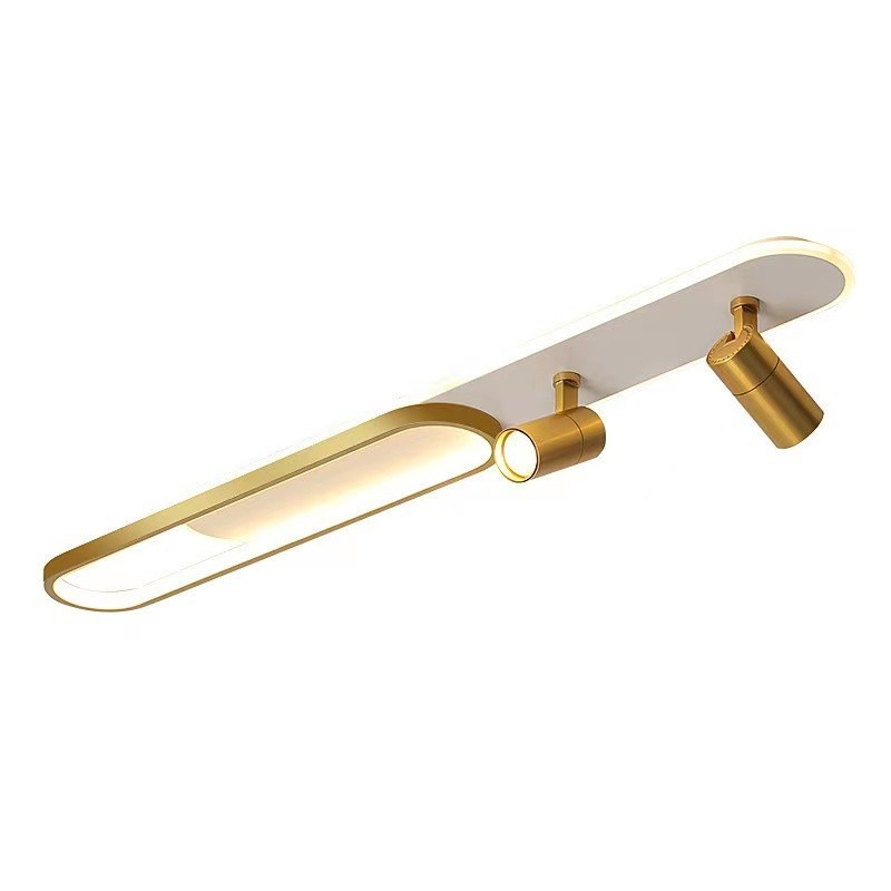 Luminária de teto nórdica longa e brilhante