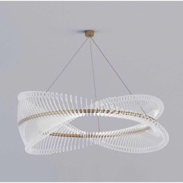 Pendente de luz de tira de círculo pós-moderno