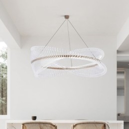 Pendente de luz de tira de círculo pós-moderno