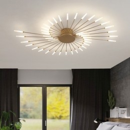 Luminária de teto moderna embutida