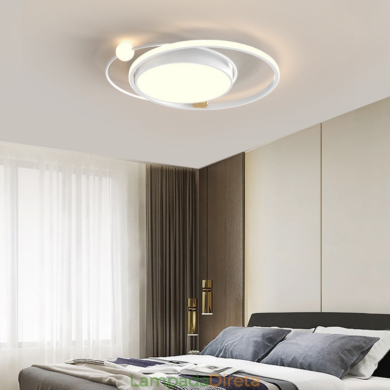 Luminárias de teto redondas modernas para ambientes internos