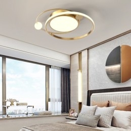 Luminárias de teto redondas modernas para ambientes internos