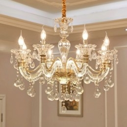 Lustre de Cristal de Luxo Lustre de Cristal K9 com Braço Brilhante