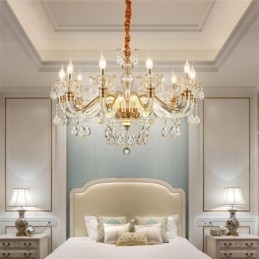 Lustre de Cristal de Luxo Lustre de Cristal K9 com Braço Brilhante