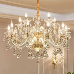 Lustre de Cristal de Luxo Lustre de Cristal K9 com Braço Brilhante