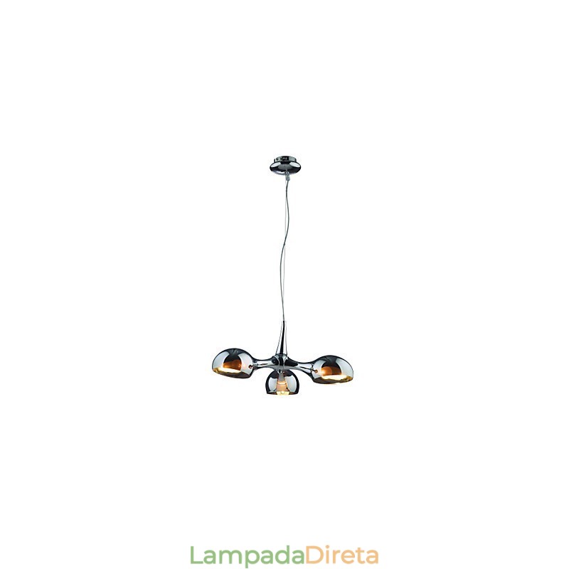 Abajur de vidro chapeado 3W Lustre criativo simples