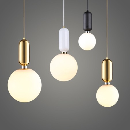 Luminária pendente moderna contemporânea com cúpula de vidro Luminária pendente moderna contemporânea com cúpula de vidro