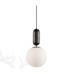 Luminária pendente moderna contemporânea com cúpula de vidro